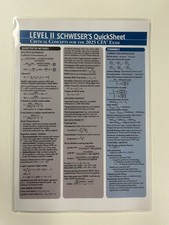 Kaplan Schweser Quicksheet CFA