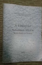 NVA VORSCHRIFT A 326/1/347 NACHTSICHTGERÄT APN 6-40