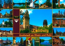 NW080-Ansichtskarte Duisburg Rhein & Ruhr Hamborn Beek Marxloh Wedau Rahm Laar