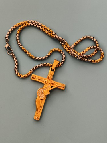 Halskette goldkreuz vintage - halskette,