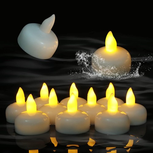 Led schwimmkerzen 12er pack - schwimmkerzen,