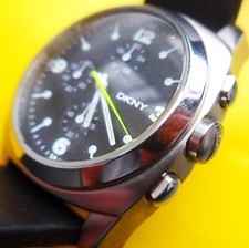 HERREN ARMBANDUHR, CHRONOGRAPH, "DKNY - NY 2021", neue Batterie, gute Funktion