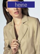 NEU: EDELCHIC ELEGANZ BUSINESS BLAZER 100% LEINEN 34 36 HEINE beige 90€ *145875