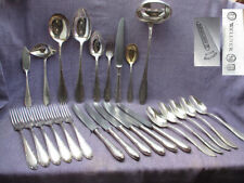 Wellner 90 Silber Jugendstil Besteck nr 275 wie NEU 6 Pers+Zubehör Messer Gabel