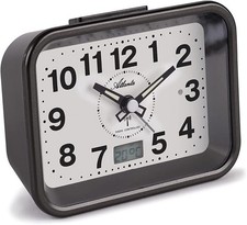 Atlanta Funk Wecker Quarz Analog Alarm Weckwiederholung Licht Leisegang 1866