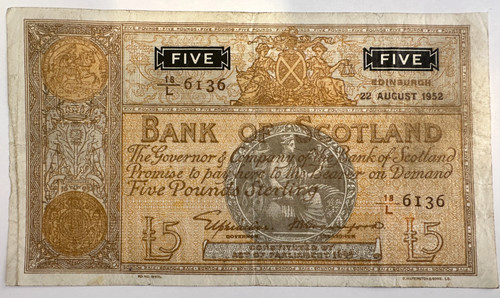 1952 bank scotland - bank, of