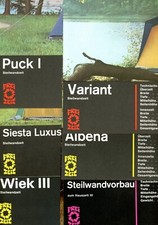 9x ZWK DDR Zelt Prospektblatt SIOUX SELLIN ARDENSEE SIESTA Steilwandzelt Camping