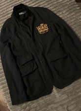 Polo Ralph Lauren Blazer – Schwarz mit goldener Wappen-Stickerei  M