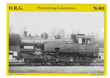 AK, EISEBAHN, LOK, PERSONENZUG LOK 76 001, ca. 1980