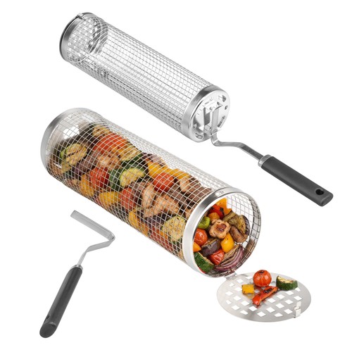 Eluno grillkorb 2er set mit - grillkorb,