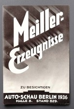 Prospekt LKW Meiller Kipper und Anhänger  von 1936