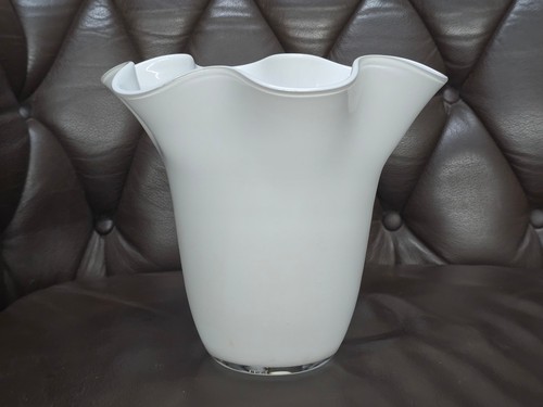 Große opalglas vase weiß - opalglas,