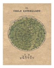 Vintage Sternenkarte Wandkunst