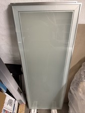 2 Stück Aluminium Glasrahmen, Milchglas,  matt, Wandverblendung, Brinkmann