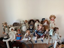 Vintage Porzellanpuppe mit