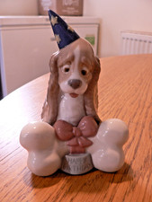 EINE SCHÖNE LLADRO NAO "WELPE MIT KNOCHEN" FIGUR. TOP