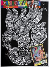 Ausmalbild, Samtbild- Fuchs