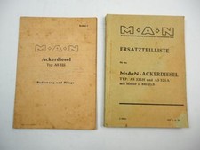 MAN AS325 H A Ackerdiesel Betriebsanleitung Ersatzteilliste 1948/49