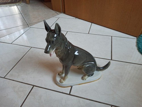 Hund schäferhund porzellan - hund,