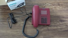 Festnetz Telefon Tastentelefon Siemens euroset 805 Weinrot Gebraucht 