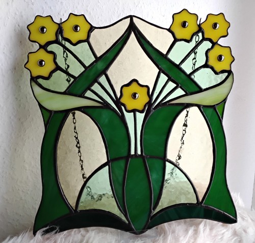 Tiffany fensterbild sieben - fensterbild,