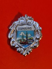 Anstecknadel "Hamburg" Hutnadel Wandernadel Brosche