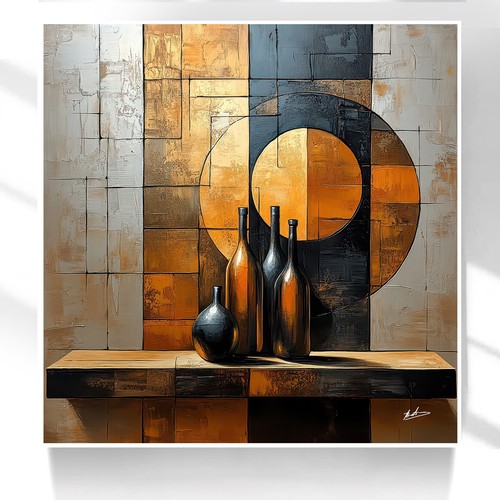 Leinwand bild abstrakt - leinwand,