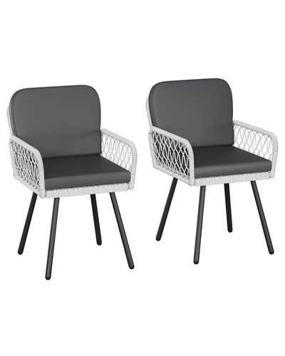 2er set rattan gartenstuhl - set,
