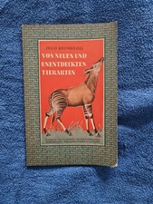 KOSMOS-Buch: INGO KRUMBIEGEL "VON NEUEN UND UNENTDECKTEN TIERARTEN" von 1950