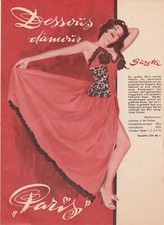 Beate Uhse 4 seit. Faltprospekt "Dessous dámour - Paris"  Erotik Sex ca.60/70er!