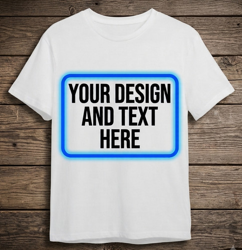 Weiß personalisiertes shirt - weiß, t-shirt