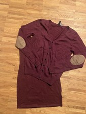 Burgundy Strickjacke Bordeaux