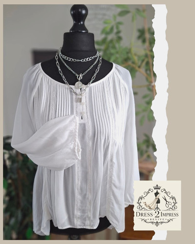Boho damen top - 20, weiß