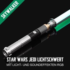 Star Wars Luke Skywalker Metall Lichtschwert mit Licht- & Soundeffekten RGB NEU!