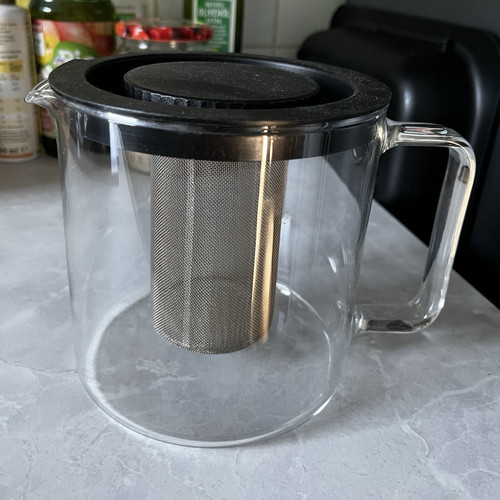 Glas teekanne transparent - transparent, mit