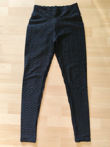 Schwarze push leggings - schwarze, up