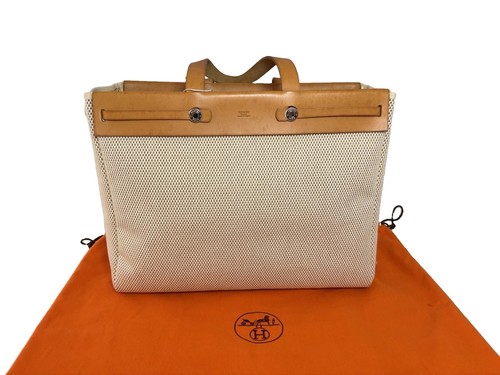 Hermes herbag cabas set canvas - hermes,