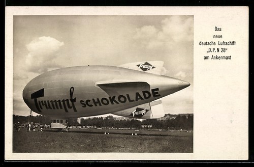 Ansichtskarte zeppelin dpn - ansichtskarte,