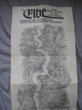 alte Landkarte Reiseprospekt