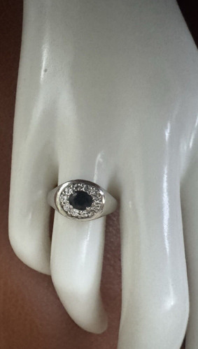 Saphir brillant damen ring 750 - saphir,