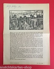 altes Blatt Flugblatt 1. WK
