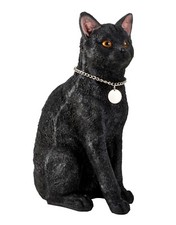 Katze schwarz große skulptur - katze,