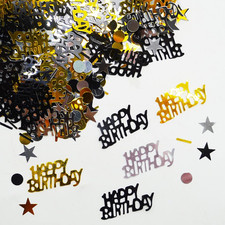 Schwarz & Gold Happy Birthday