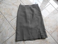 Markenlos Woll Rock 42 Braun meliert Sehr gut #D1240