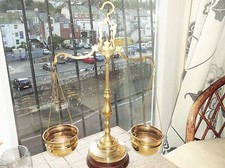 VINTAGE MESSINGWAAGE AUF