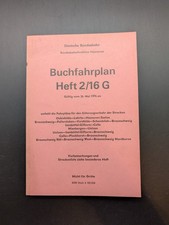 Buch Buchfahrplan Heft 2/16 G Deutsche Bundesbahn 1974 BD Hannover