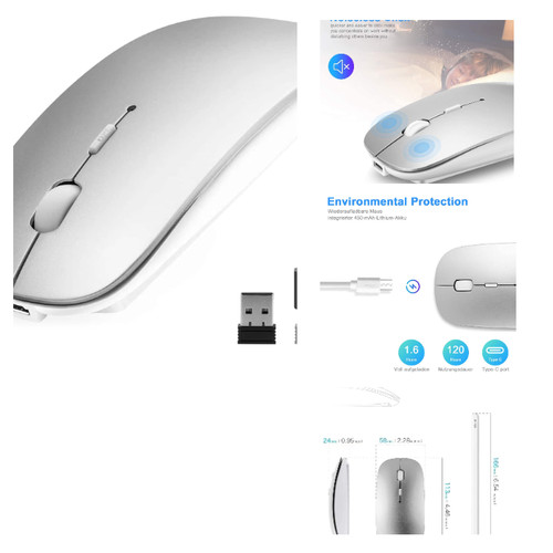 Bluetooth maus silber mit - maus,