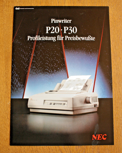 Nec pinwriter p20 p30 - pinwriter,