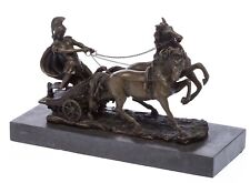 Bronzeskulptur Römer im Streitwagen nach Adrian Jones Reiter Bronze 31cm