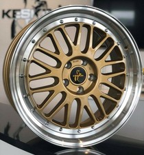 19 Zoll Keskin KT22 Le Mans Retro Gold Alufelgen für BMW 3er E46 Compact 346K